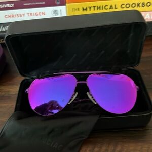 Balenciaga Violet Mirror Aviator Sunglasses